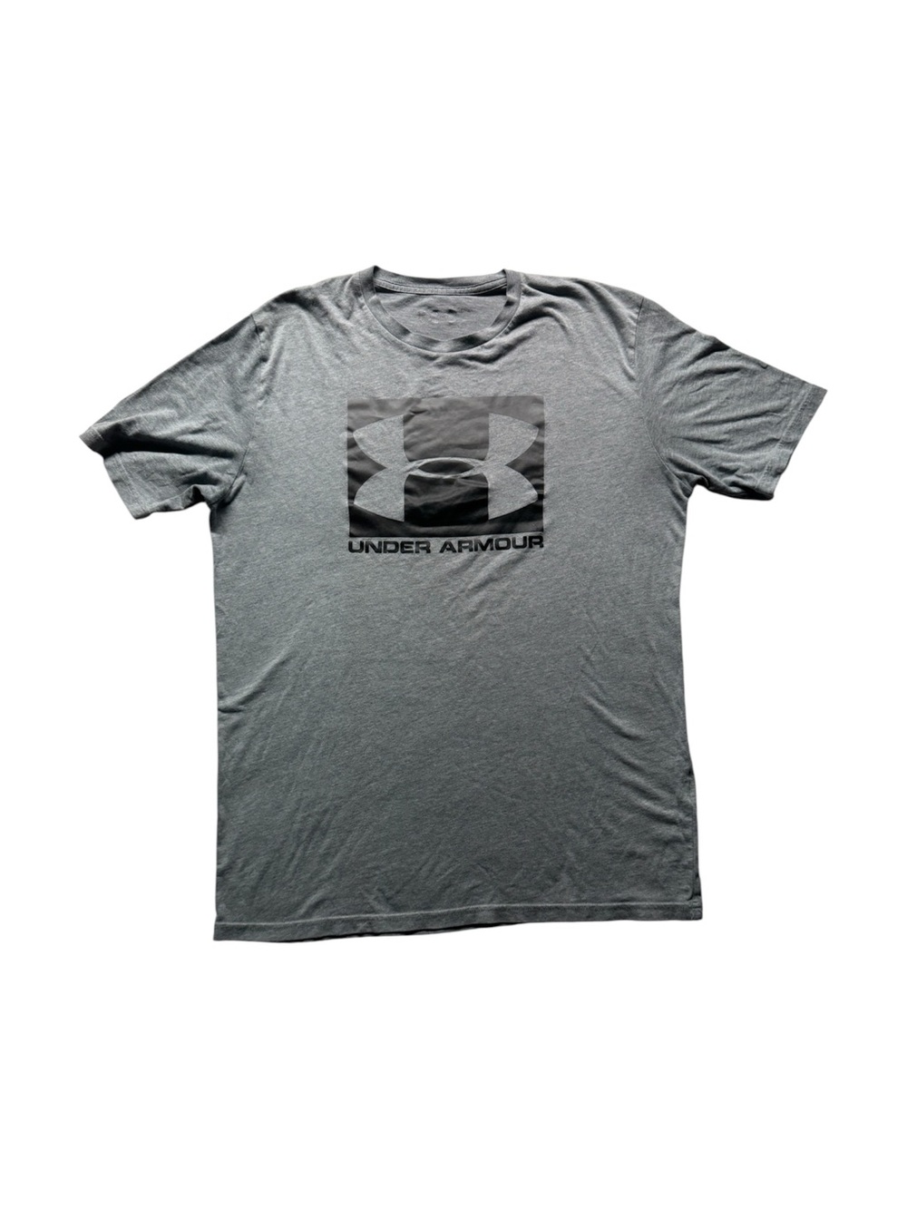 Under Armour Men’s Gray Logo Graphic Short Sleeve T-Shirt Approx Size M